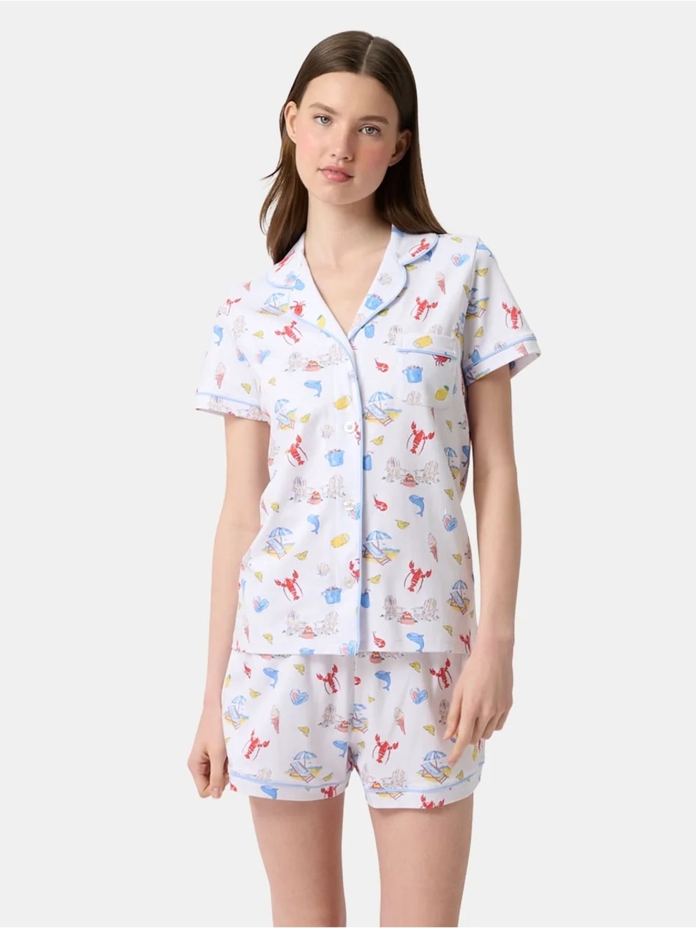 Roller Rabbit catch of the day polo pajama set